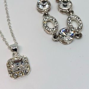 Swarovski crystal and sterling set